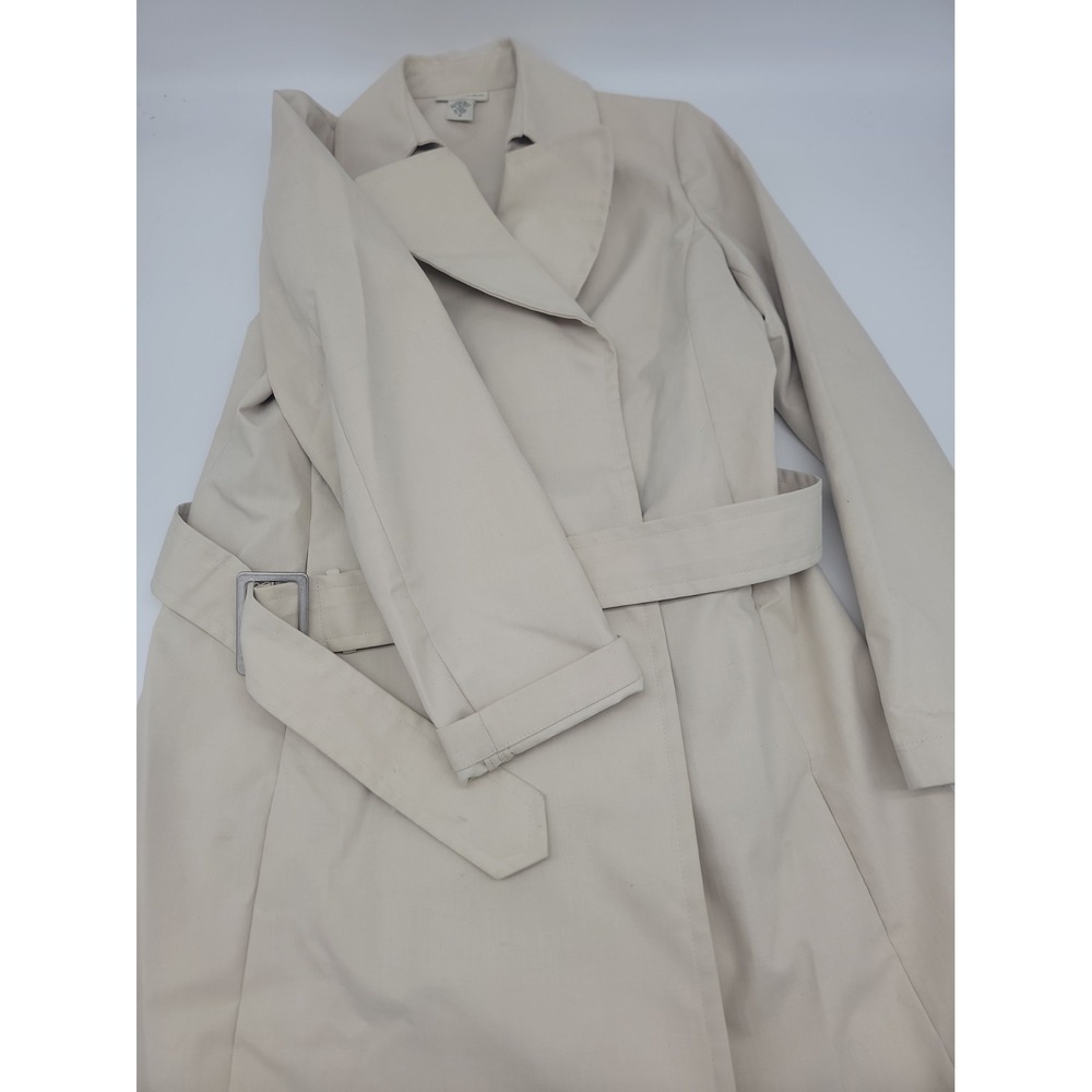 Banana Republic Trench Coat Beige Water Resistant Belted Women's Size Medium